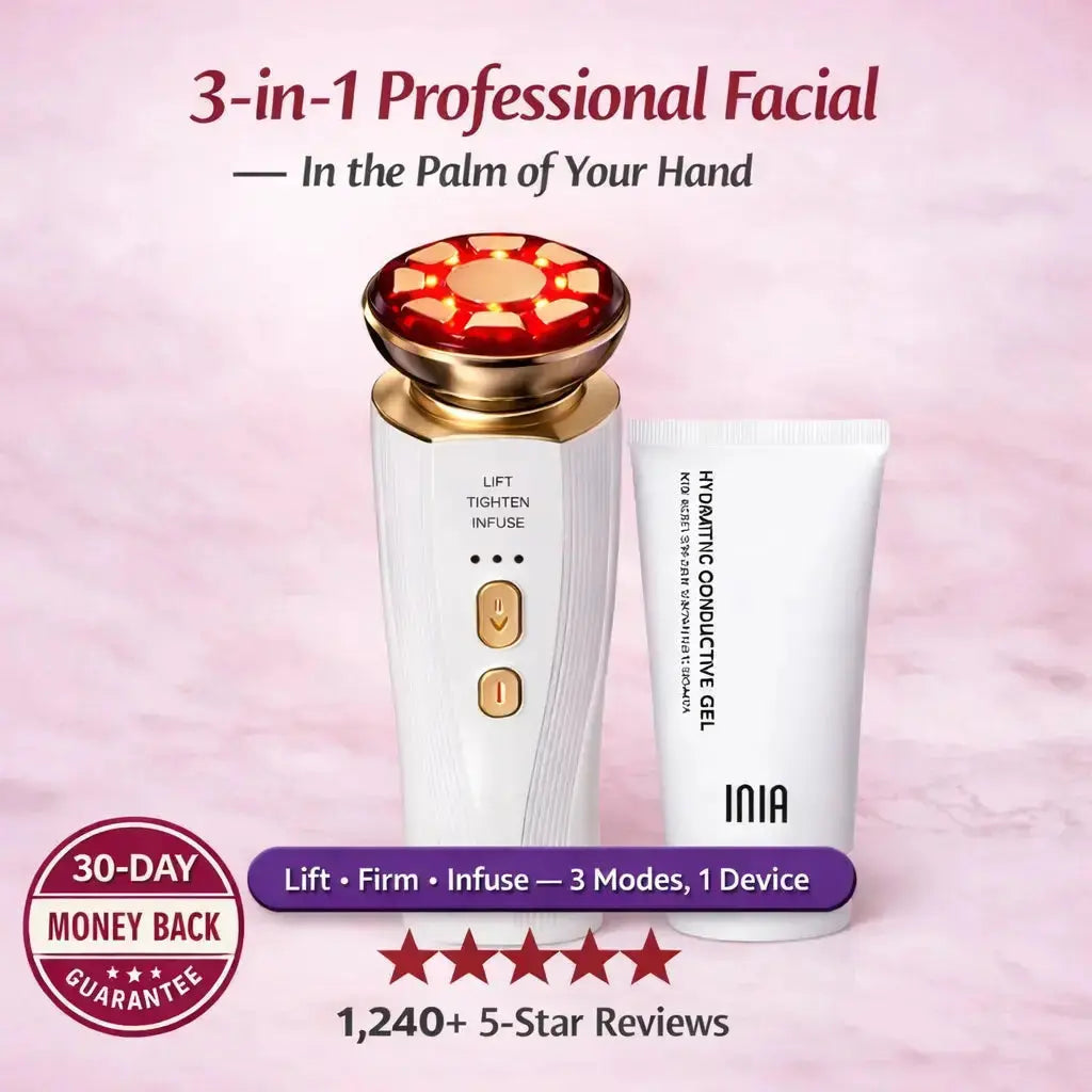 Aura FaceLift Pro — 3-in-1 Red Light Facial Device with Lifting, Firming & Serum Infusion Aura Beauty Devices