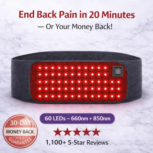 Aura CoreRelief Pro — Red & Infrared Light Therapy Belt for Back Pain, Recovery & Waist Wellness (660nm + 850nm) Aura Beauty Devices
