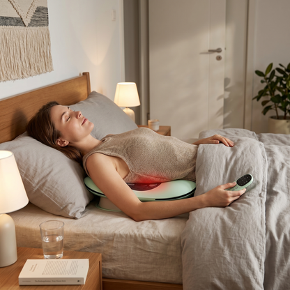 Aura Heated Lumbar Traction Massager - Back Decompression and Lower Back Relief