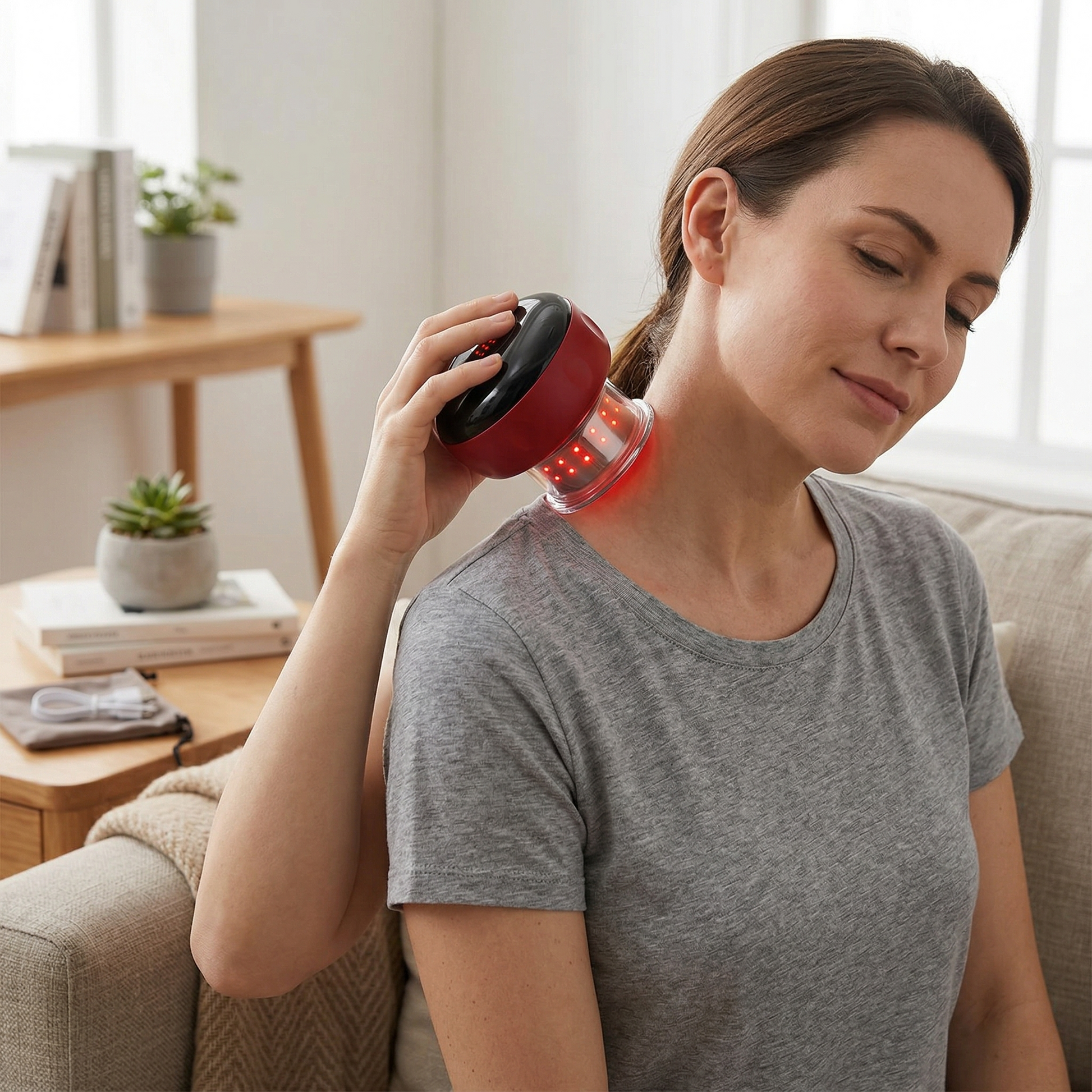 Aura CuppingGlow Pro Heated Red Light Cupping Massager Aura Beauty Devices