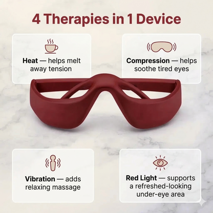 Aura EyeRelief Pro — Heated Eye Massager with Red Light Therapy & Vibration Aura Beauty Devices