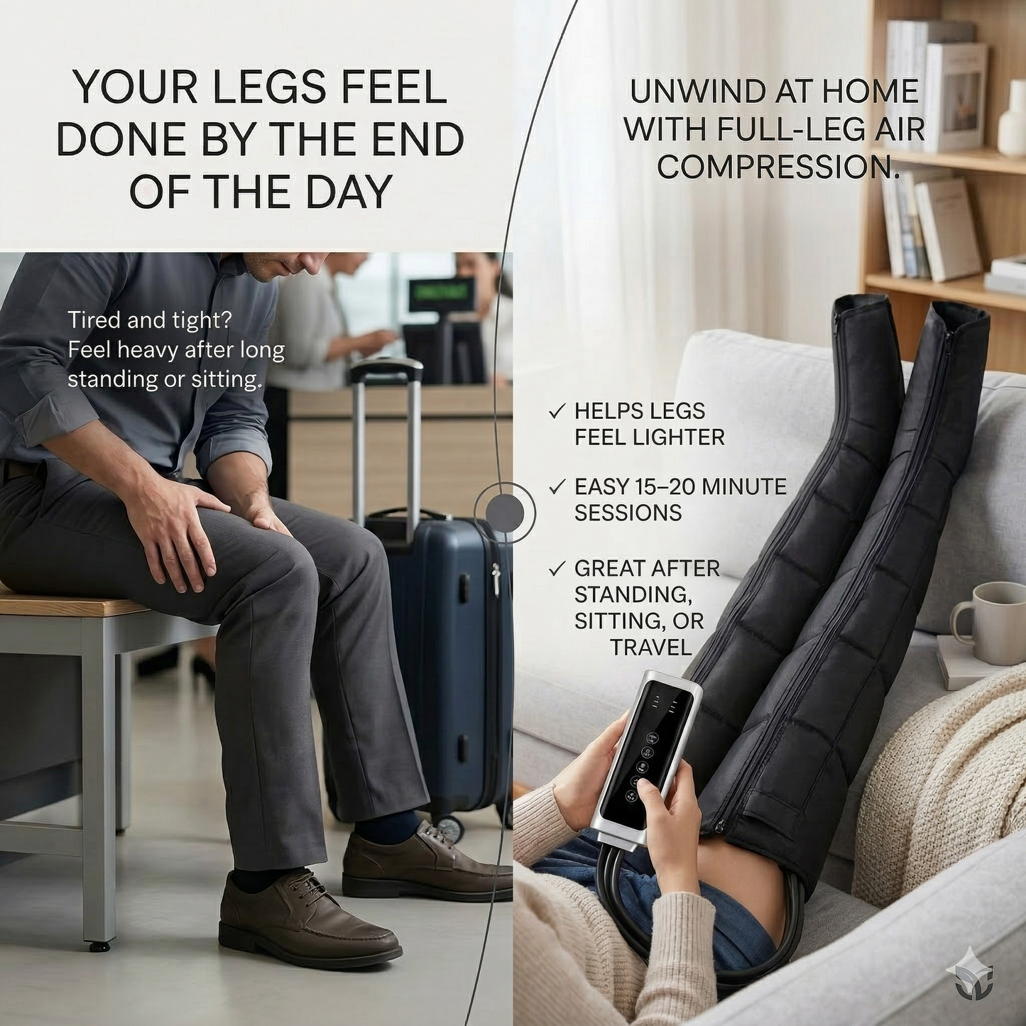 Aura LegRelief Pro Air Compression Leg Massager Aura Beauty Devices