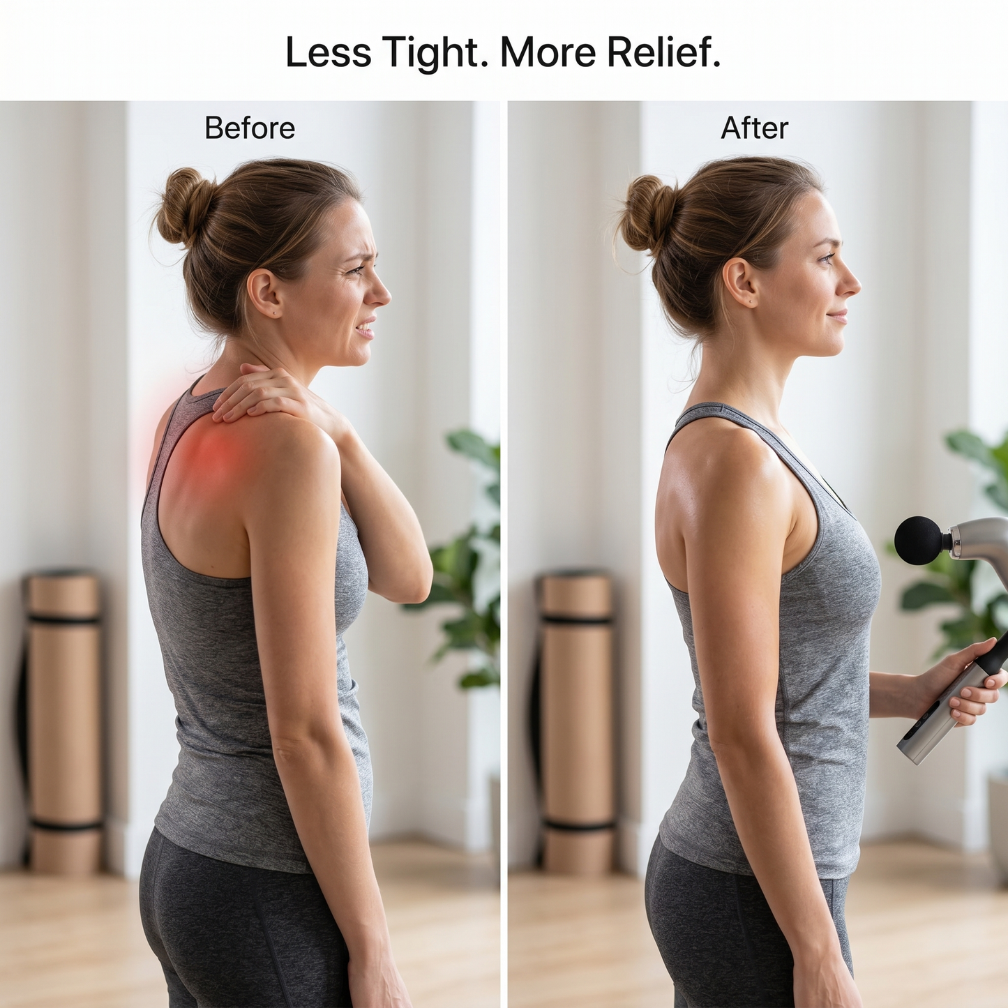 Aura Deep Tissue Percussion Massage Gun - High Power for Muscle Relief and Recovery