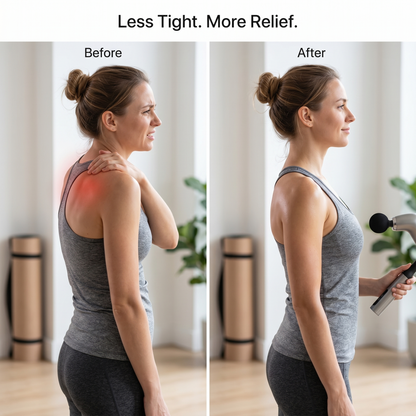 Aura Deep Tissue Percussion Massage Gun - High Power for Muscle Relief and Recovery