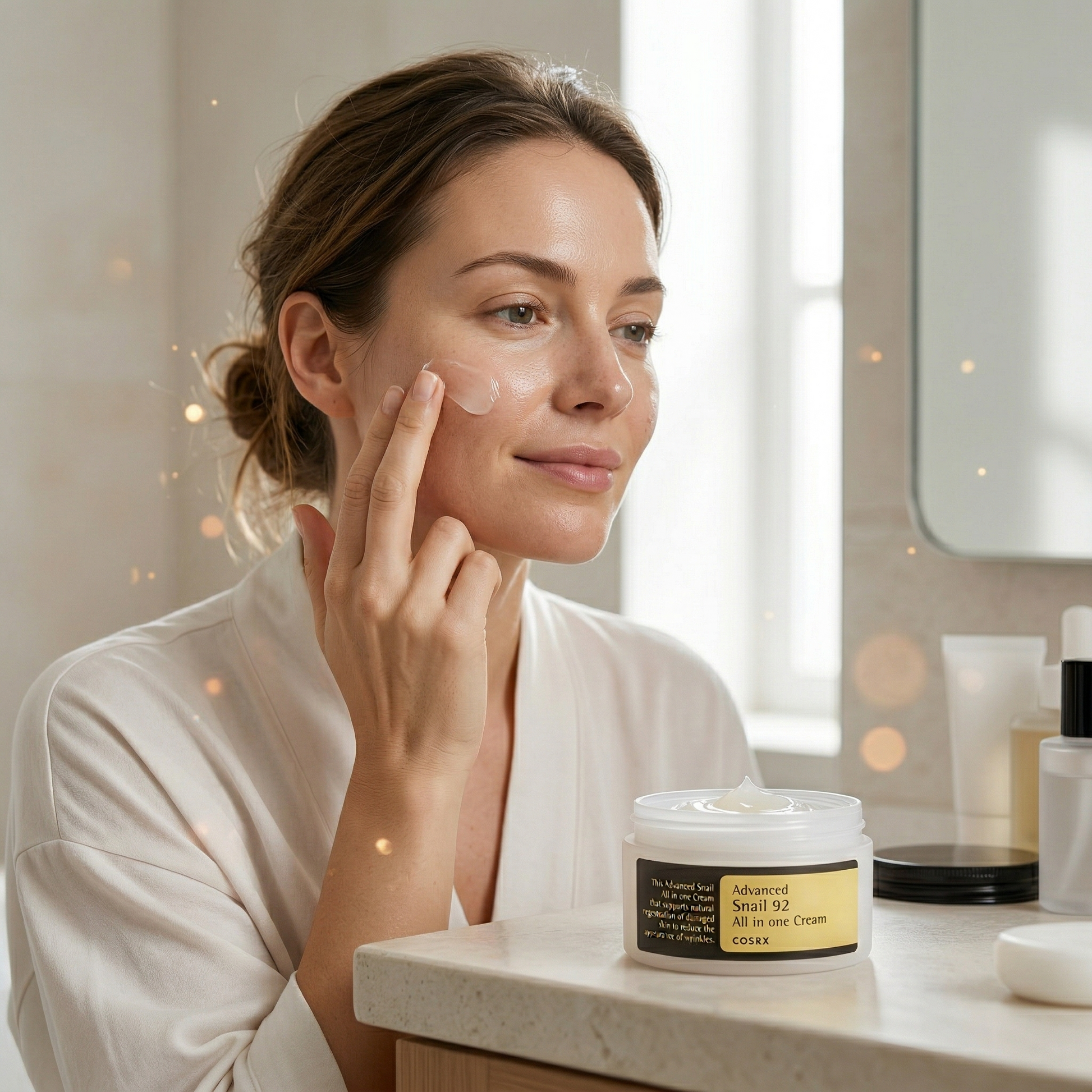 Aura Snail Mucin Cream Deep Hydration Moisturizer for Dry, Dull & Dehydrated Skin Aura Beauty Devices