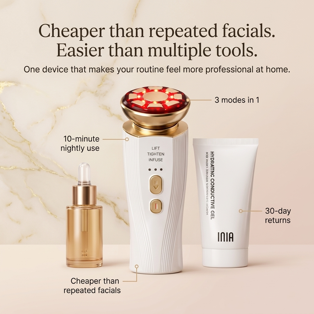 Aura FaceLift Pro — 3-in-1 Facial Device for Better Serum Absorption & Firmer-Looking Skin Aura Beauty Devices