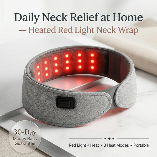 Aura NeckRelief Pro Heated Red Light Therapy Neck Wrap Aura Beauty Devices