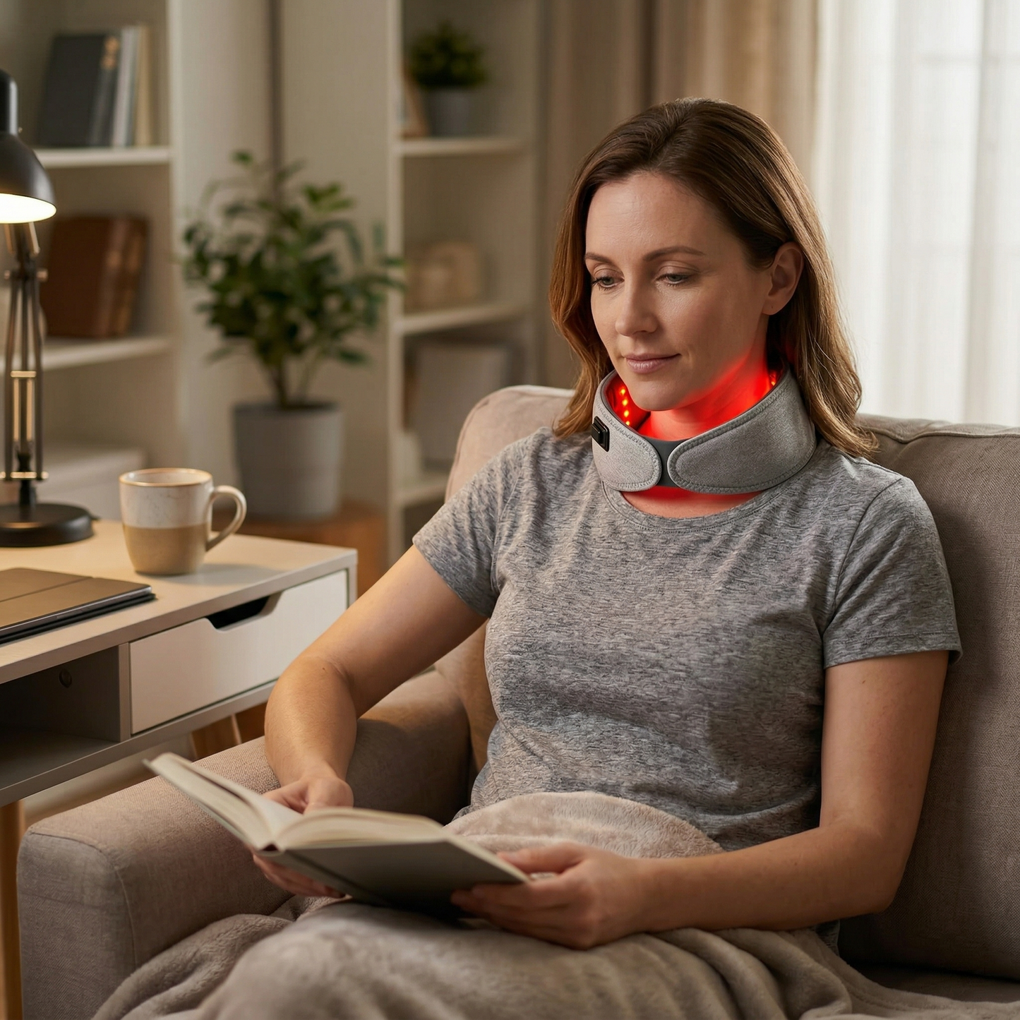 Aura NeckRelief Pro Heated Red Light Therapy Neck Wrap Aura Beauty Devices