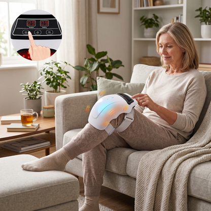 Aura Air Compression Knee Massager with Heat - Targeted Knee Pain and Joint Relief