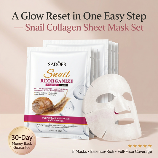 Aura Snail Collagen Sheet Mask Set Aura Beauty Devices