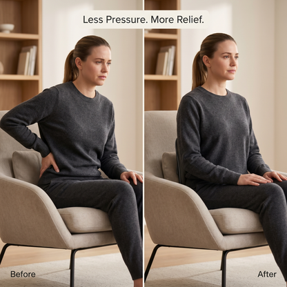 Aura Heated Lumbar Traction Massager - Back Decompression and Lower Back Relief