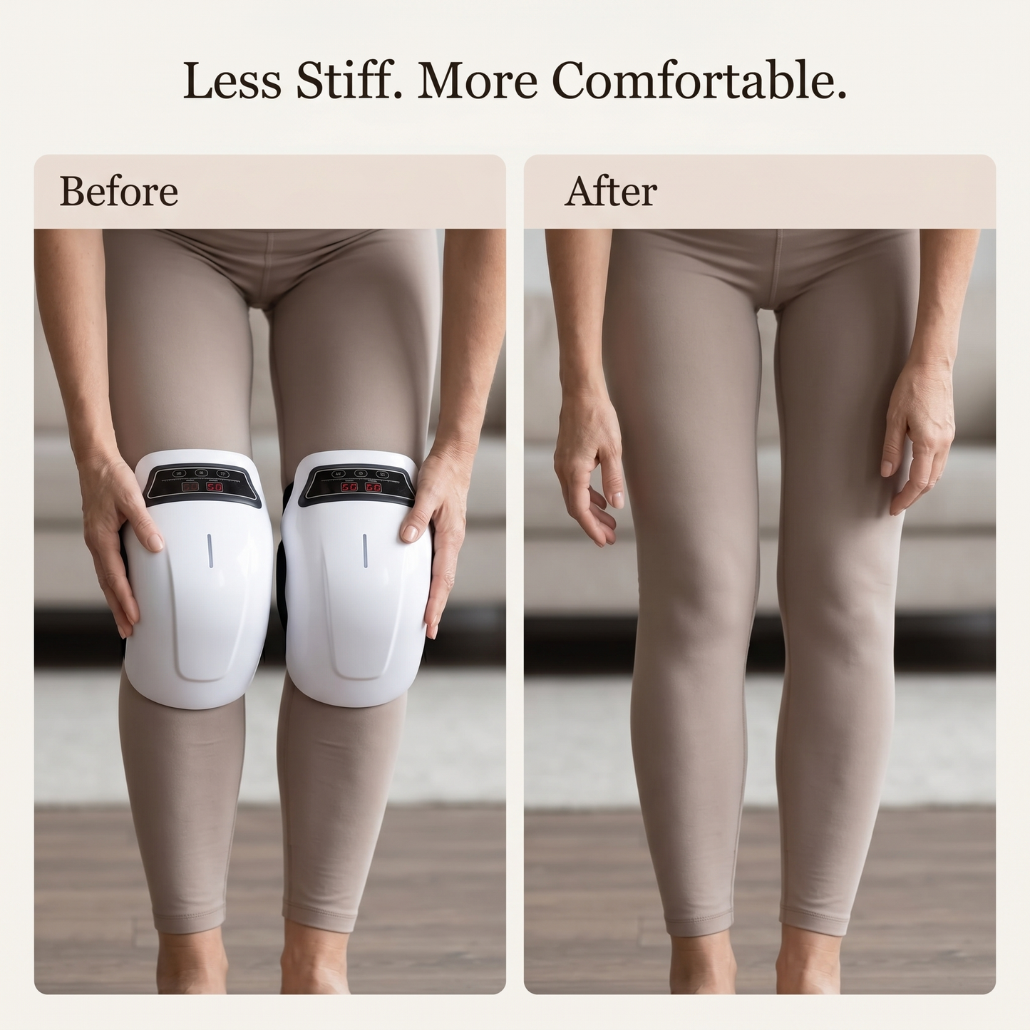 Aura Air Compression Knee Massager with Heat - Targeted Knee Pain and Joint Relief