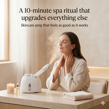 Aura MistGlow Pro — Warm Mist Facial Steamer with Aromatherapy & 360° Rotating Arm Aura Beauty Devices