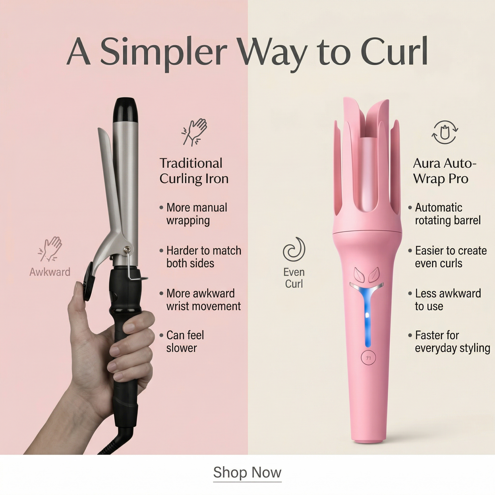 Aura AutoWrap Pro Automatic Hair Curler Aura Beauty Devices