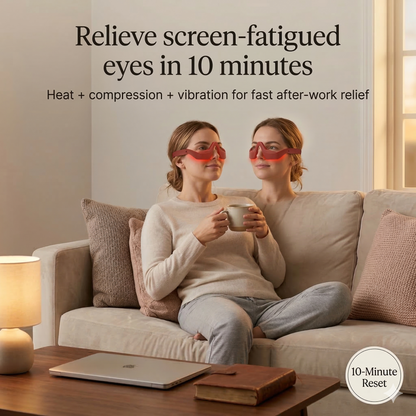 Aura EyeRelief Pro — Heated Eye Massager with Red Light Therapy & Vibration Aura Beauty Devices