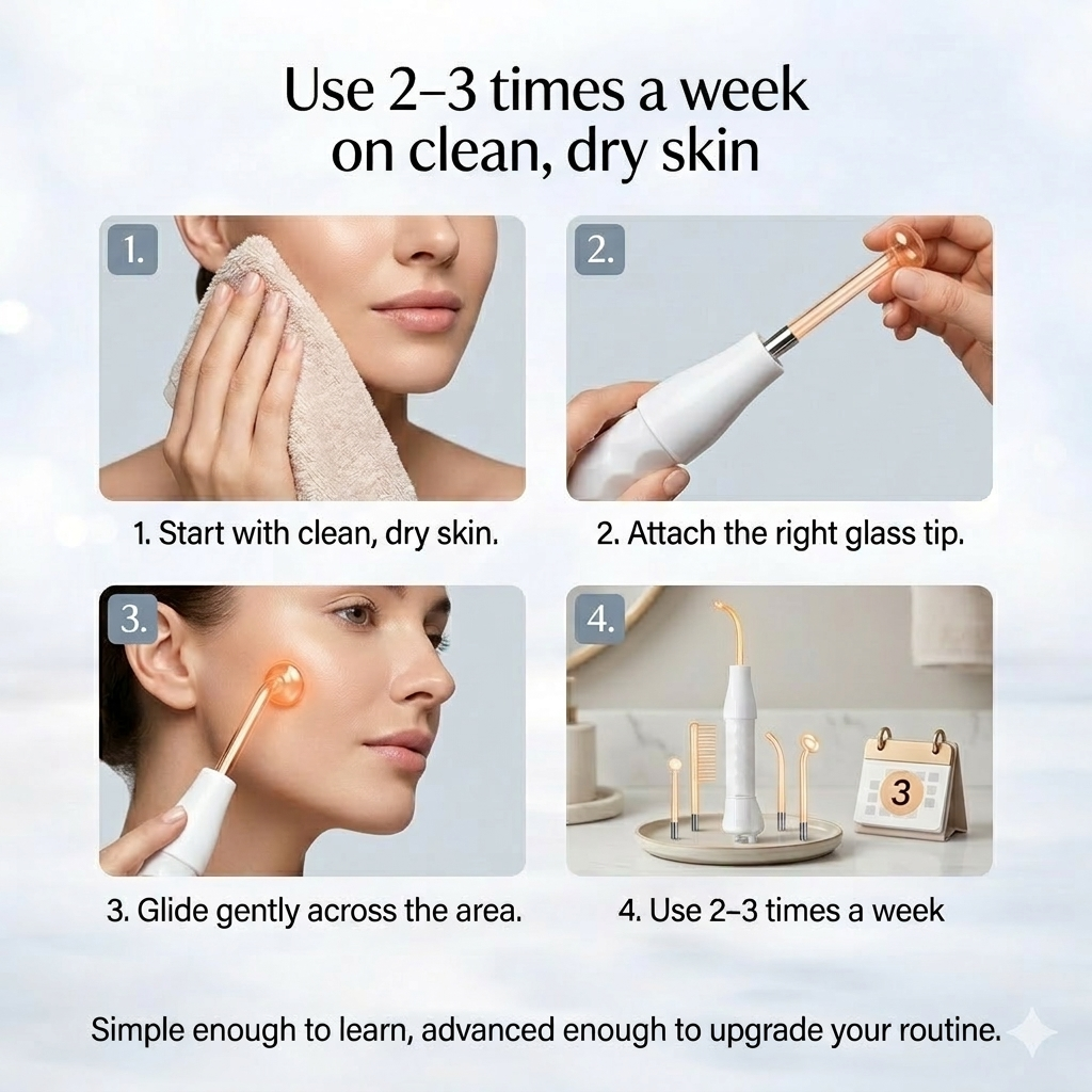 Aura ClearWave Pro — High Frequency Facial Wand for Blemish-Prone, Tired-Looking Skin Aura Beauty Devices