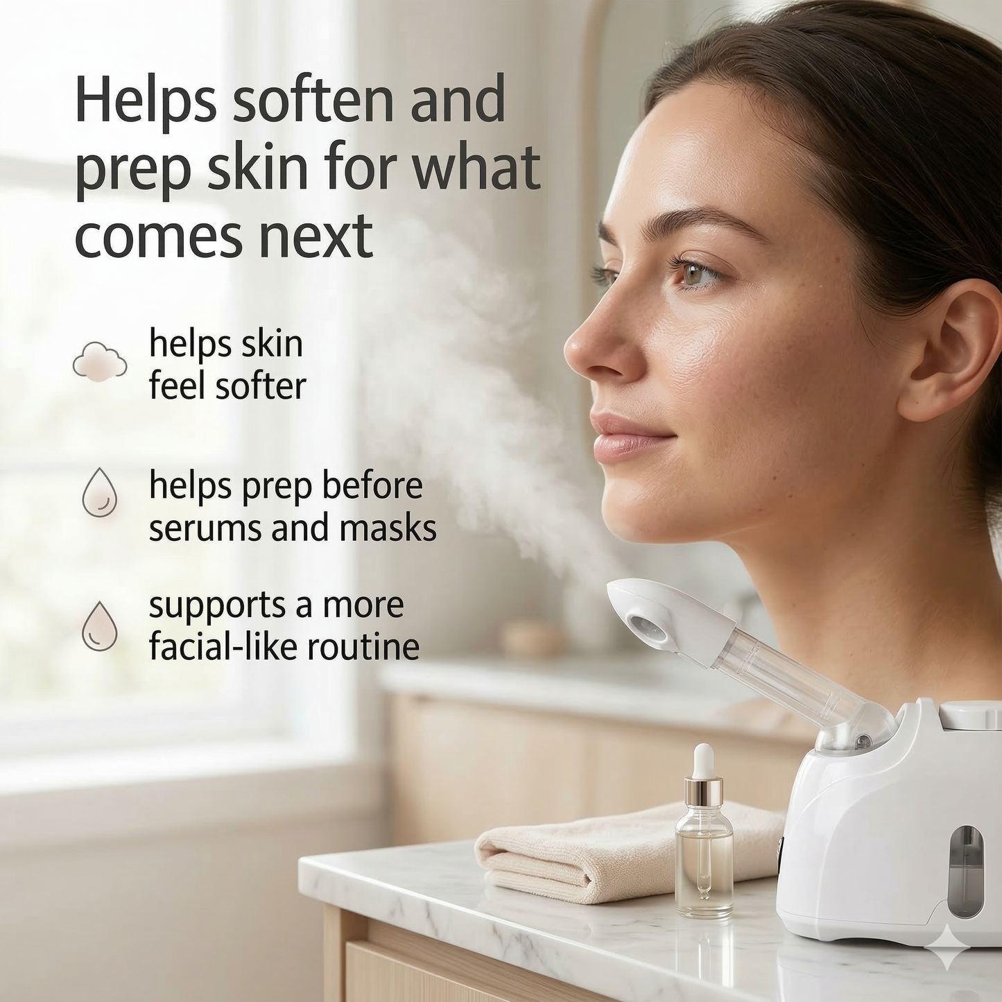 Aura MistGlow Pro — Warm Mist Facial Steamer with Aromatherapy & 360° Rotating Arm Aura Beauty Devices