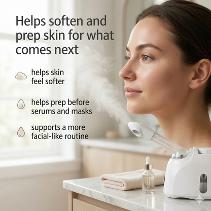 Aura MistGlow Pro — Warm Mist Facial Steamer with Aromatherapy & 360° Rotating Arm Aura Beauty Devices