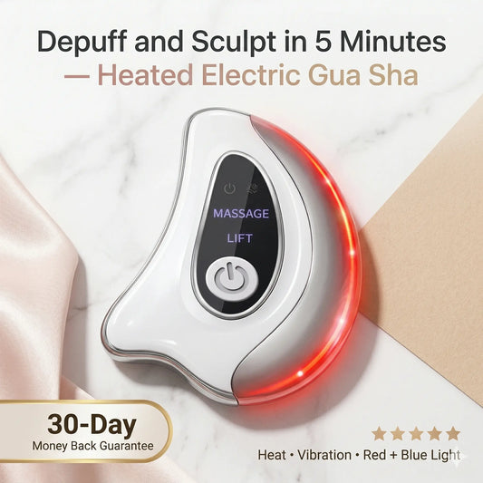 Aura LiftGlow Pro Heated Electric Gua Sha with Red & Blue Light Therapy Aura Beauty Devices