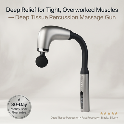 Aura Deep Tissue Percussion Massage Gun - High Power for Muscle Relief and Recovery