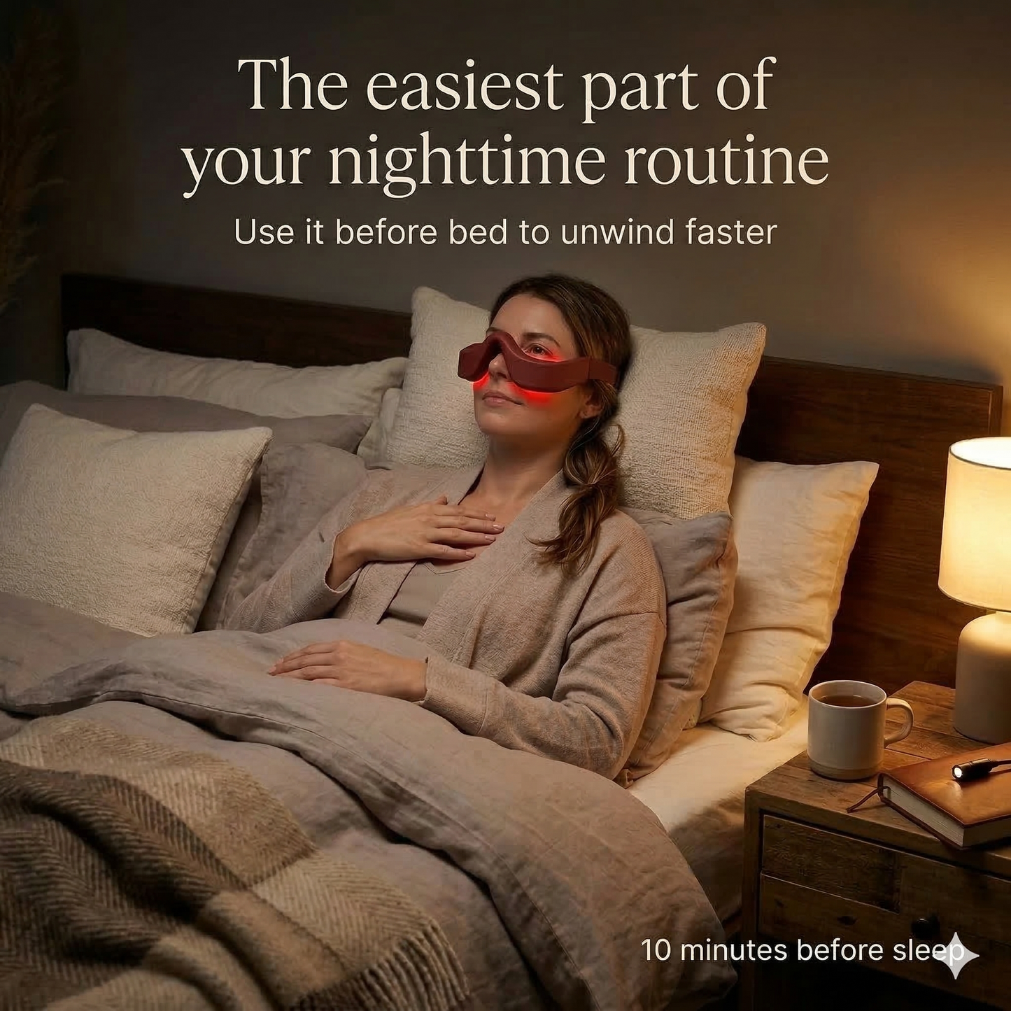 Aura EyeRelief Pro — Heated Eye Massager with Red Light Therapy & Vibration Aura Beauty Devices