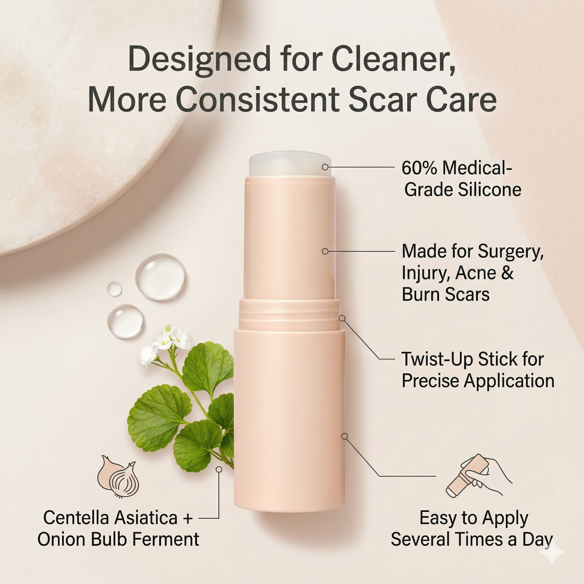 Aura ScarSmooth Stick Silicone Scar Treatment Stick Aura Beauty Devices
