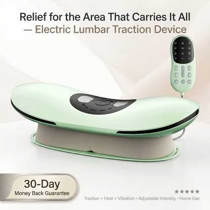 Aura Heated Lumbar Traction Massager - Back Decompression and Lower Back Relief