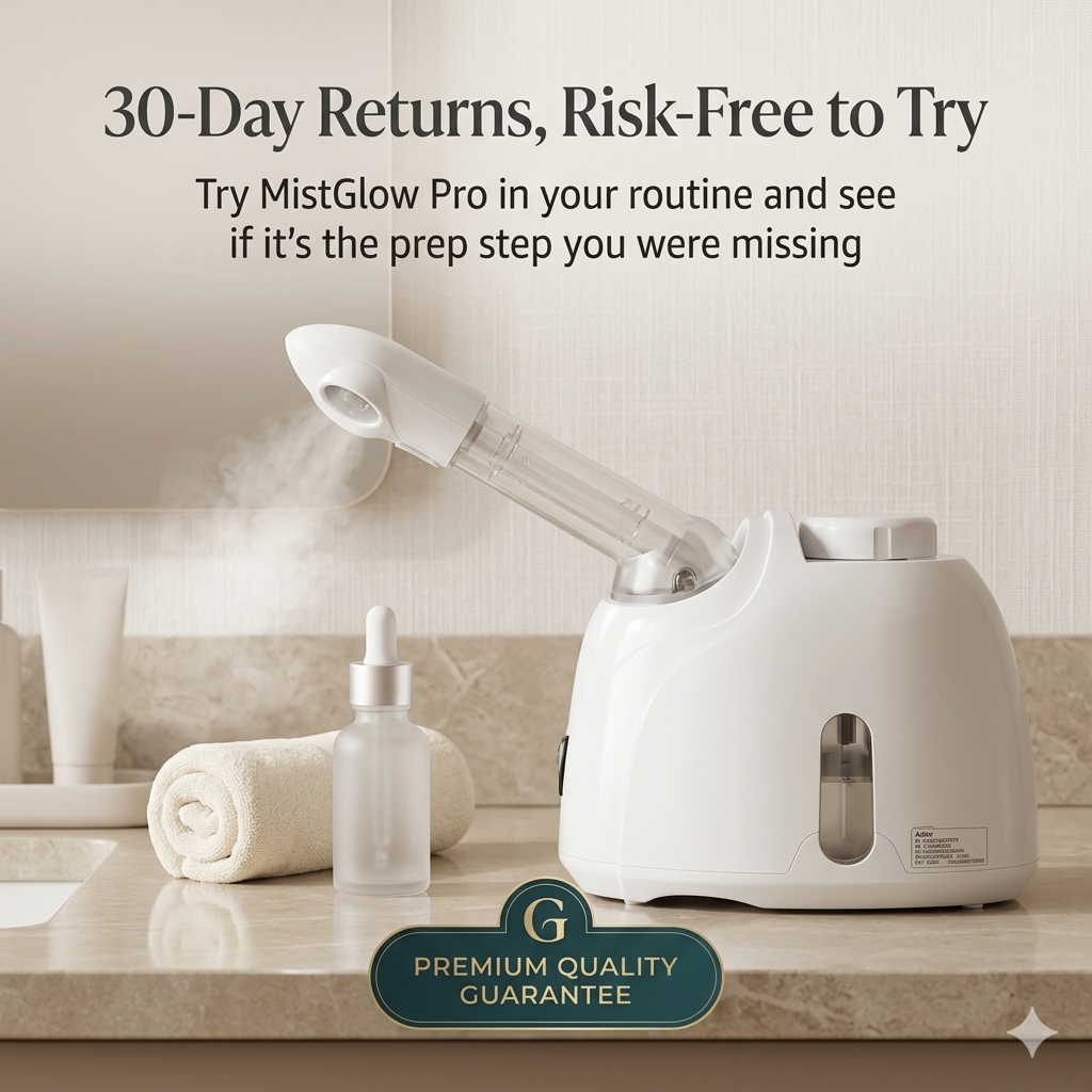 Aura MistGlow Pro — Warm Mist Facial Steamer with Aromatherapy & 360° Rotating Arm Aura Beauty Devices